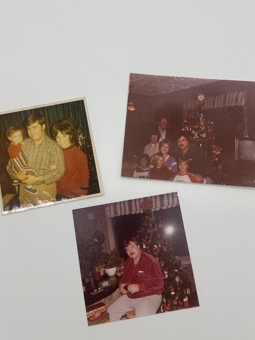 1970s 1980s Happy Family Christmas Vintage Photo San Antonio Texas Color Lot 3